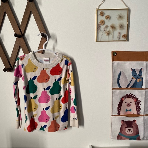 Hanna Anderson 100% Organic Cotton US Kids 4 Long Sleeve Fruit Shirt and Hanger - Picture 2 of 4